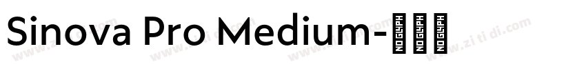 Sinova Pro Medium字体转换